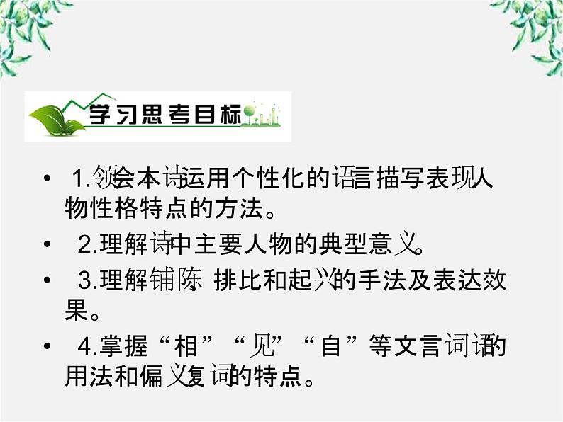 年高一语文课件：2.6《孔雀东南飞》（新人教版必修2）第3页