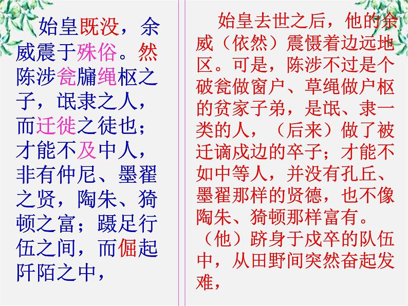 山东省沂水县第一中学高一语文课件：过秦论第三课时人教版724第5页