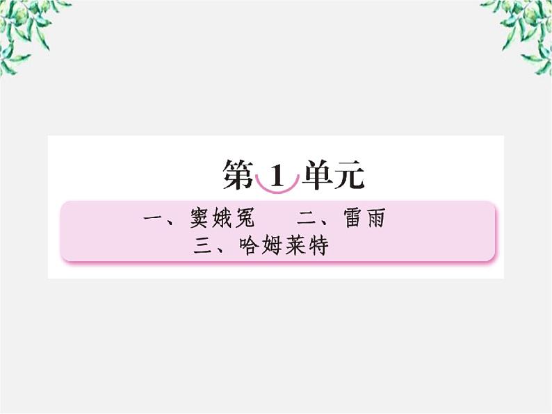 【开学大礼包】年高二语文课件：1.1《窦娥冤》（新人教版必修4）933第1页