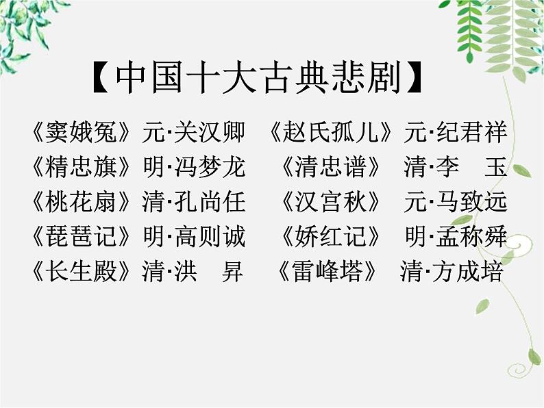 -学年高二语文：1.1 窦娥冤 课件1（人教版必修4）954第5页