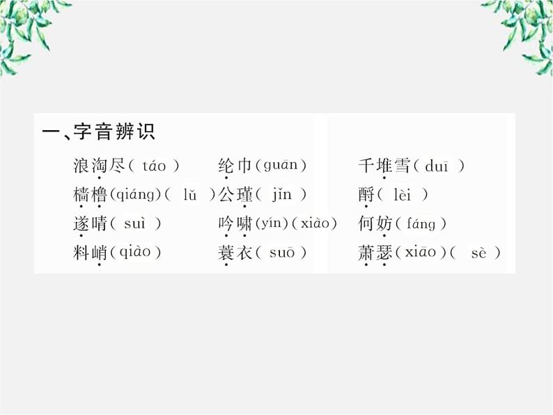 版高中语文全程学习方略课件：2.5《苏轼词两首》（新人教版必修4）1192第3页