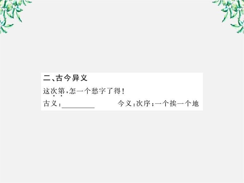 版高中语文课时讲练通课件：2.7《李清照词两首》（新人教版必修4）129406