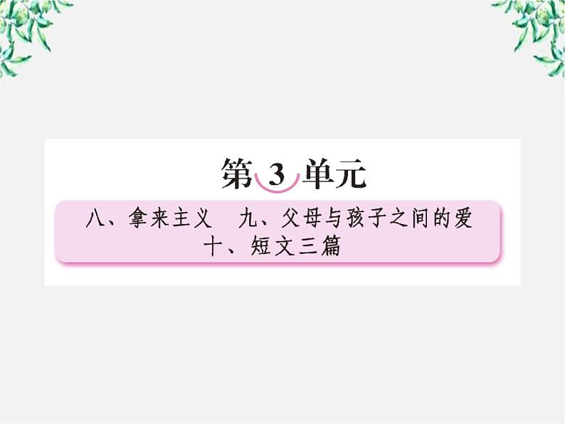 学年高二语文课件：第八课 拿来主义（新人教版必修4）1328第1页