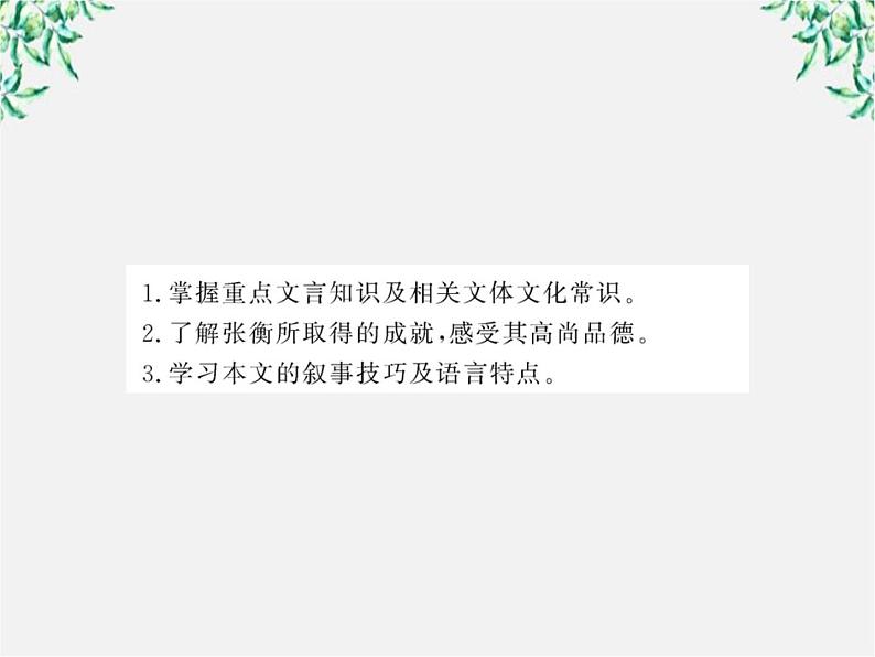 版高中语文课时讲练通课件：4.13《张衡传 》（新人教版必修4）157503