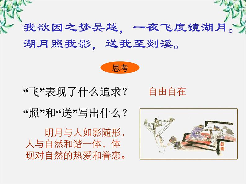 （安徽专用）高中语文：《梦游天姥吟留别》课件2（人教选修《中国古代诗歌散文欣赏》）第7页