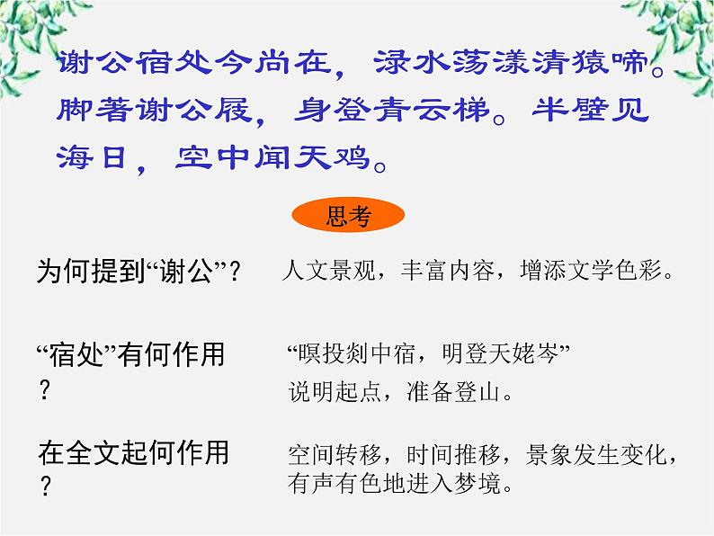 （安徽专用）高中语文：《梦游天姥吟留别》课件2（人教选修《中国古代诗歌散文欣赏》）第8页