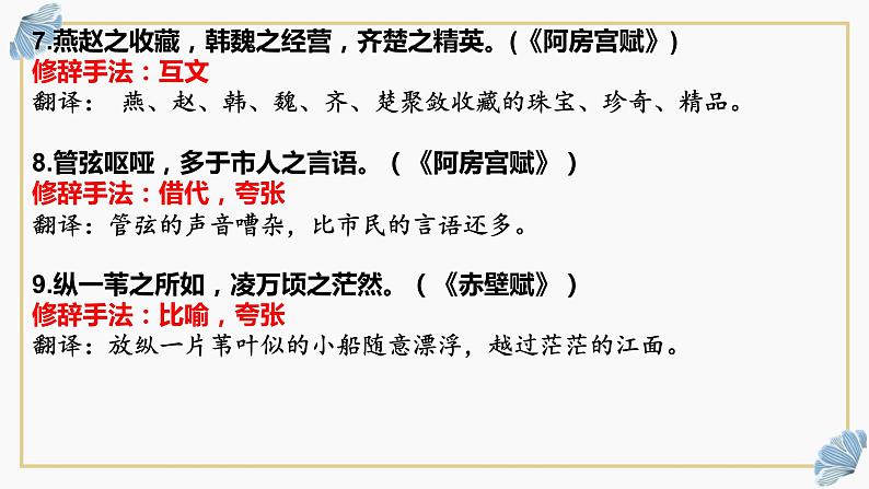 2022届高考专题复习：名句修辞手法专练课件34张第4页