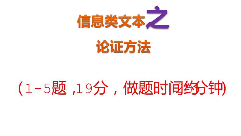 2022届高考语文信息类文本阅读论证方法课件26张第1页