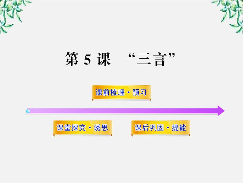 高中语文课时讲练通配套课件：《“三言”》（新人教版·选修）01