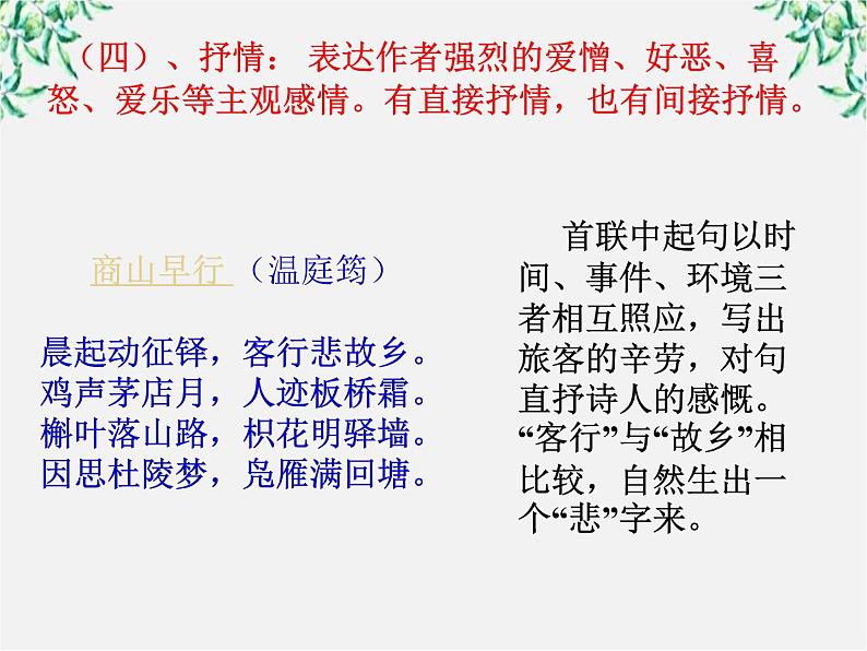 青海省西宁市高二语文《诗歌鉴赏之五表达技巧》课件 中国古代诗歌散文欣赏（新人教版选修）08