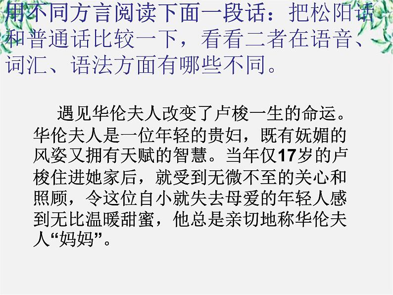 高中语文人教版选修大全：《四方异声──普通话和方言》课件05