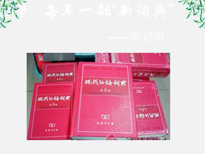 高中语文人教版选修大全：《每年一部“新词典”——新词语》课件第2页