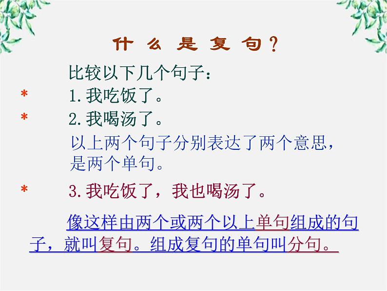 高中语文人教版选修大全：《句子“手牵手”——复句和关联词》课件1第2页