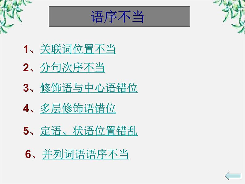 高中语文人教版选修大全：《有话“好好说”——修改病句》课件205