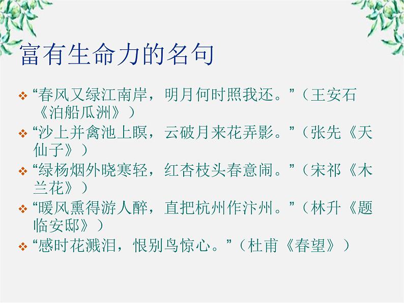 高中语文人教版选修大全：《语不惊人死不休——选词和炼句》课件1第4页