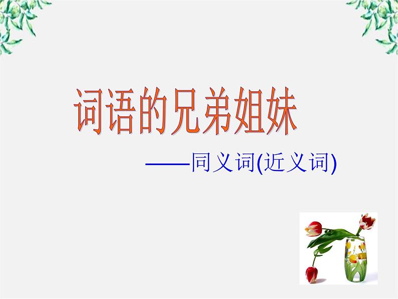 高中语文人教版选修大全：《词语的兄弟姐妹——同义词》课件201