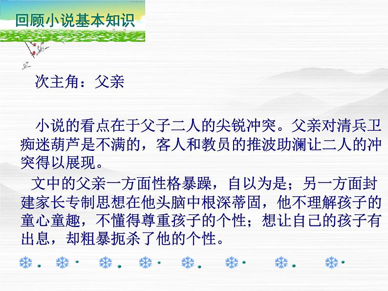 高二语文：《清兵卫与葫芦》课件（人教语文选修《外国小说欣赏》）第7页