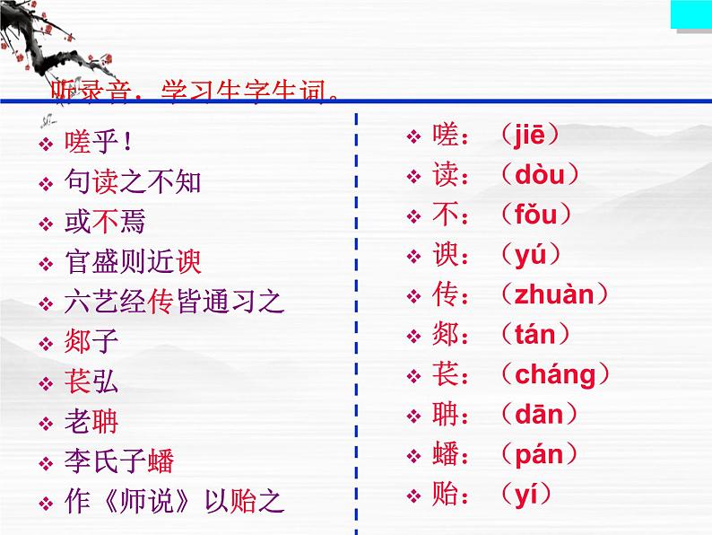 届高一语文同步课件：2.4.2《师说》7（苏教版必修1）49406