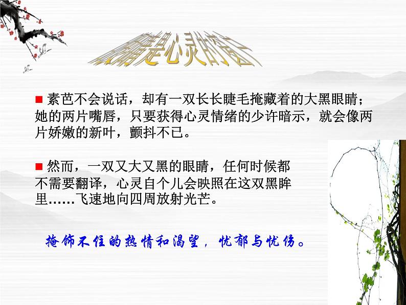 高中语文之外国小说欣赏《素芭》3（人教版选修）课件PPT第8页