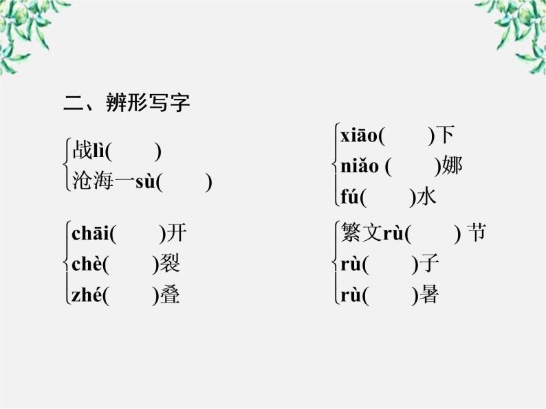 新课标同步导学高一语文课件：3（人教版必修4）06