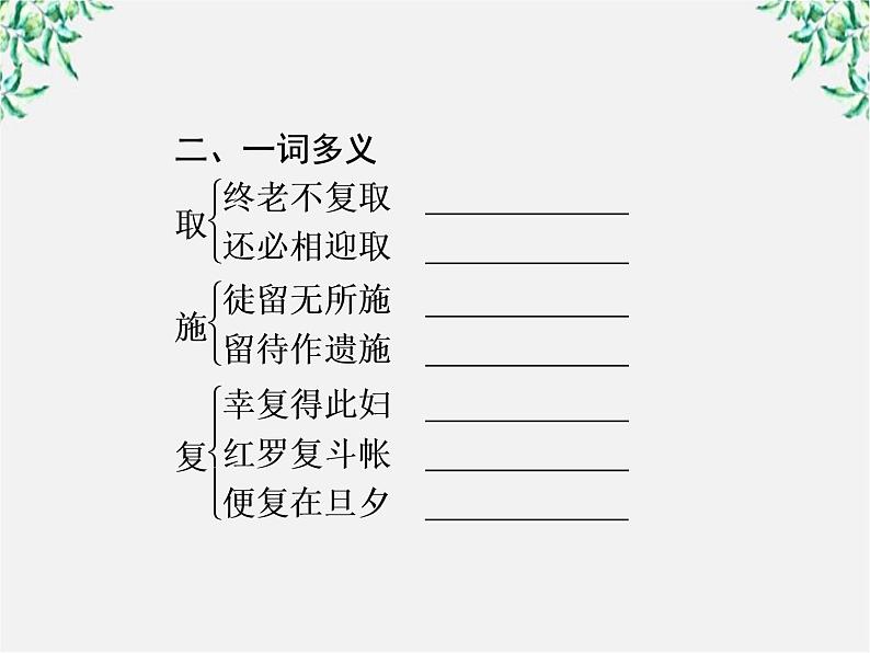 新课标同步导学高一语文课件：6（人教版必修2）06