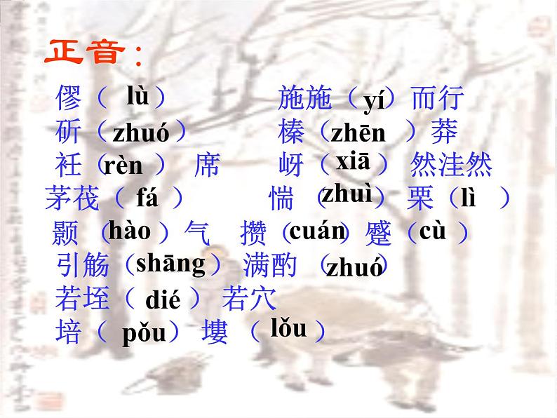 学年高一语文课件：4.2.2《始得西山宴游记》（苏教版必修1）148第7页