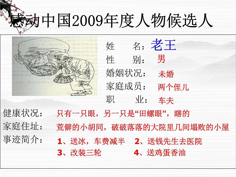 届高一语文同步课件：2.2.2《老王》2（苏教版必修3）06