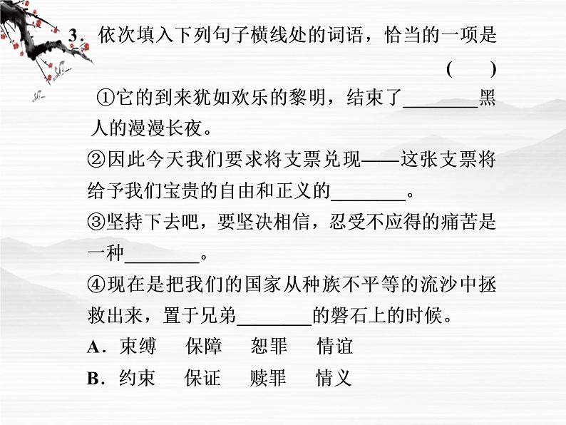 语文：4.4《我有一个梦想》第2课时课件（苏教版必修4）第3页