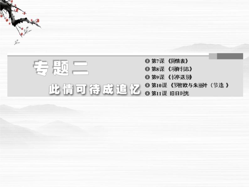 学年高二语文配套课件：专题二  第7课  陈情表（苏教版必修5）305602