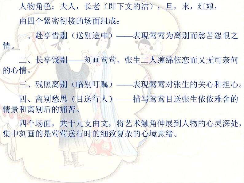 江苏省常州市西夏墅中学-学年高二语文：2.3 长亭送别 课件2（苏教版必修5）311308