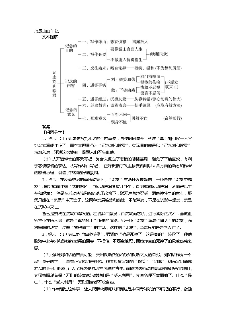 -学年高中语文苏教版必修五讲解与例题：专题3 记念刘和珍君324802