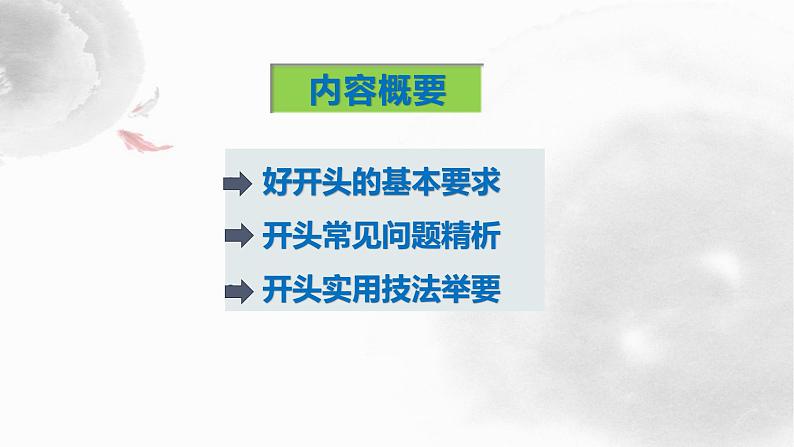 2022届高考作文基础突破：言之有序之写好议论文的开头课件36张第2页