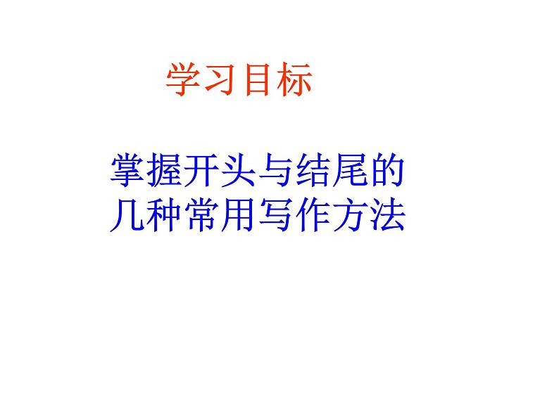 2022届高考语文复习如何写好作文的开头与结尾课件24张02