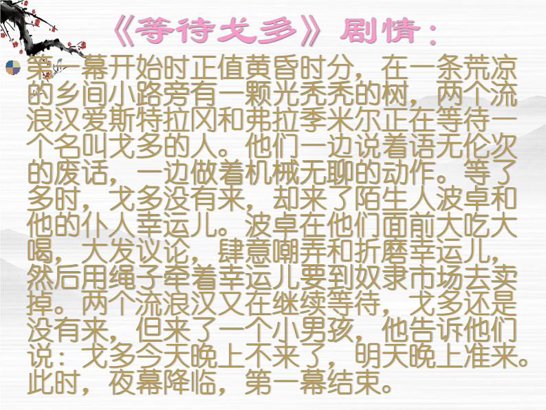 高中语文苏教版选修：《等待戈多》ppt课件303