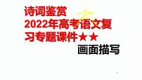 2022届高考语文复习专题诗歌鉴赏画面描绘课件34张