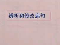2022届高考语文一轮复习辨析和修改病句课件(27张PPT)