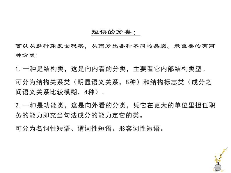 2022届高考语文一轮复习语法知识：单句、复句、短语课件（34张PPT）03