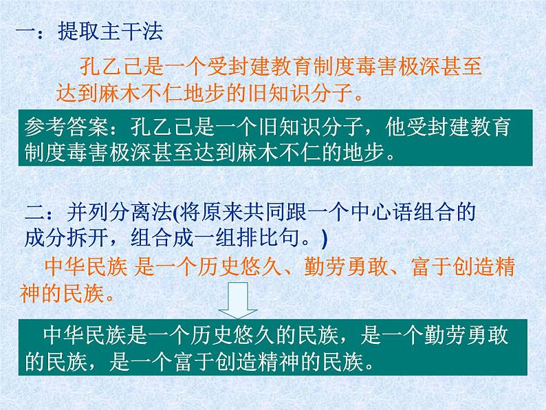 2022届高考语文一轮复习之变换句式（课件30张）第7页