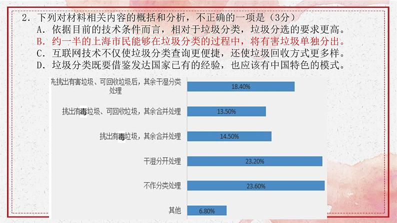 2022届高考语文一轮复习----实用类文本选择题答题技巧教学课件(53张PPT)第3页