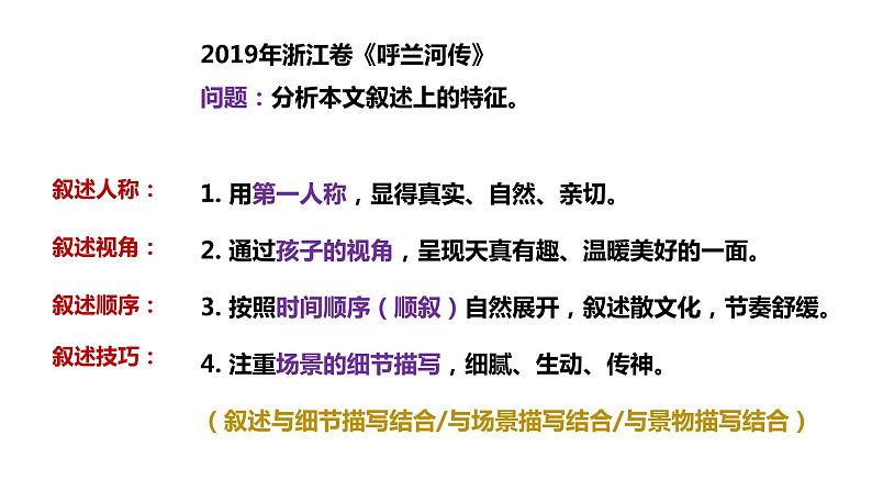 2022届高考复习——高考小说叙事特点考点突破课件（41张PPT）05