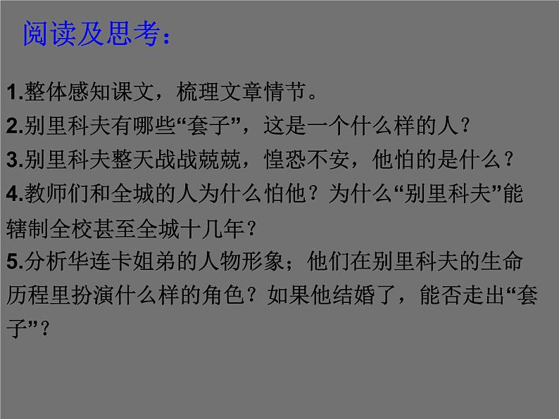 装在套子里的人PPT课件免费下载03