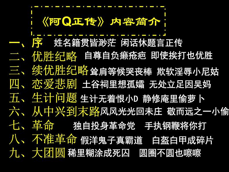 2021年高中语文 人教部编版 必修下册 第二单元5.《阿Q正传（节选）》同步课件（47张PPT）第7页