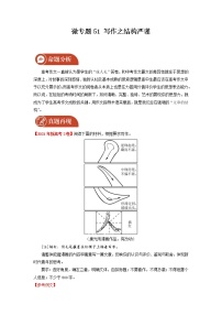 2022届高三语文一轮复习 微专题51 写作之结构严谨（新高考）