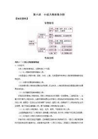 2022届高中语文二轮复习 第六讲  小说人物形象分析  精品教案 （新高考）