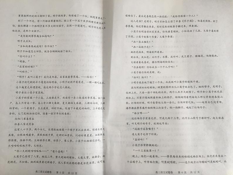 辽宁省营口市2021届高三上学期期末考试语文试题（PDF版含答案与解析）03