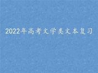 2022届高考专题复习：文学类文本复习 课件54张