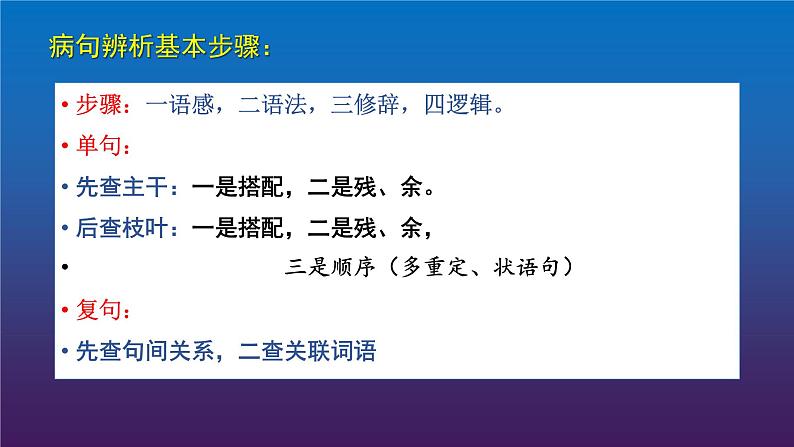 2022届高考专题复习：如何快速辨析语病 课件19张第2页