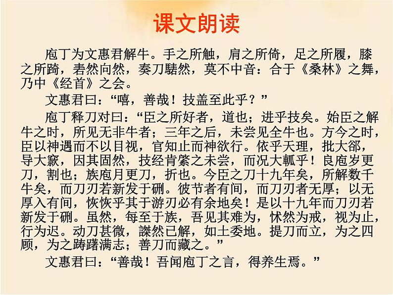 1.3《庖丁解牛》课件42张2021-2022学年统编版高中语文必修下册第5页