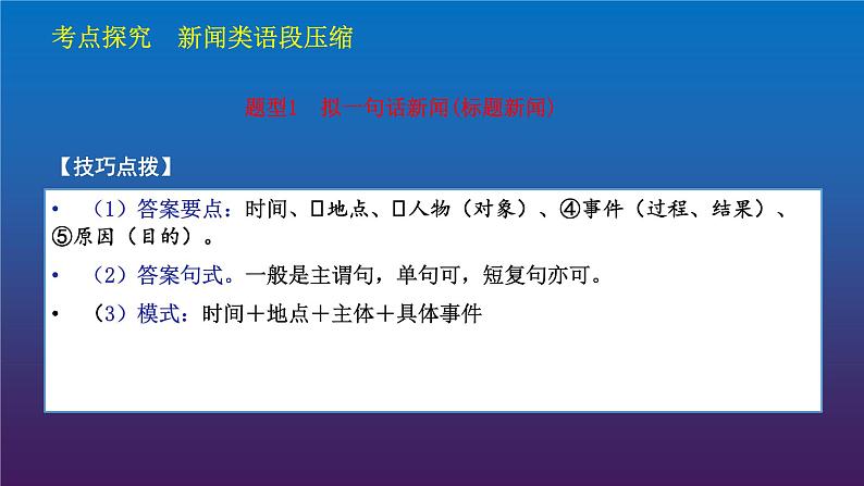 2022届高考专题复习：语言表达9 新闻类语段压缩  课件16张03