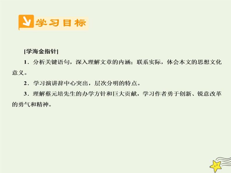 2021_2022高中语文第四单元第11课就任北京大学校长之演说3课件新人教版必修203